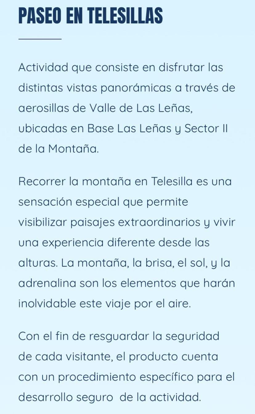 Departamento Dentro Del Centro De Sky Valle De Las Lenas, Edificio Esparta מראה חיצוני תמונה